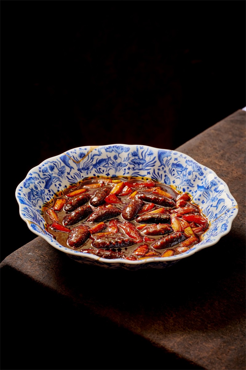 葱烧辽参牛蹄筋 